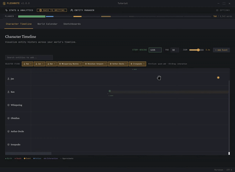 History Timeline Visualization